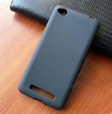 Чехол-накладка для Xiaomi Redmi 4A (чёрный силикон)