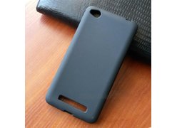 Чехол-накладка для Xiaomi Redmi 4A (чёрный силикон)