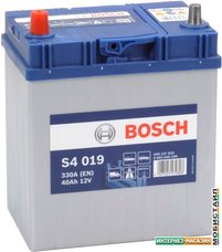 Автомобильный аккумулятор Bosch S4 019 (540127033) 40 А/ч JIS
