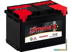 Автомобильный аккумулятор A-mega Standard 74 R (74 А·ч)