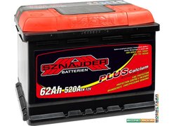 Автомобильный аккумулятор Sznajder Plus 62 R низкий (62 А·ч)
