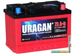 Автомобильный аккумулятор Uragan R (75 А·ч)