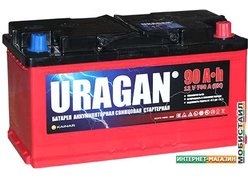 Автомобильный аккумулятор Uragan R (90 А·ч)