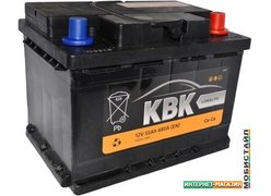 Автомобильный аккумулятор KBK 55 R низкий (55 А·ч)