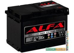 Автомобильный аккумулятор ALFA Hybrid 77 R (77 А·ч)