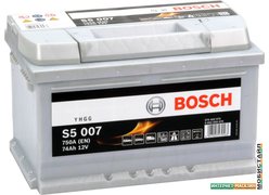 Автомобильный аккумулятор Bosch S5 007 (574402075) 74 А/ч