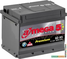 Автомобильный аккумулятор A-mega Premium 6СТ-60-А3 L (60 А/ч)