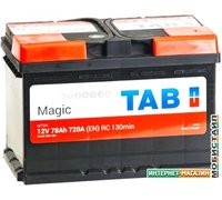 Автомобильный аккумулятор TAB Magic (78 А·ч)