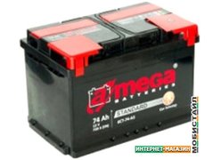 Автомобильный аккумулятор A-mega Standard 74 L (74 А·ч)