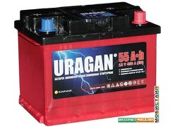 Автомобильный аккумулятор Uragan R (55 А·ч)