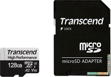 Карта памяти Transcend microSDXC 330S 128GB (с адаптером)