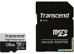 Карта памяти Transcend microSDXC 330S 128GB (с адаптером)