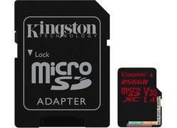 Карта памяти Kingston Canvas React SDCR/256GB microSDXC 256GB + адаптер