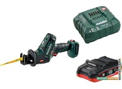 Сабельная пила Metabo SSE 18 LTX Compact (с 1-м АКБ 3.5 Ah)