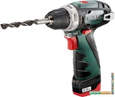 Дрель-шуруповерт Metabo PowerMaxx BS 600079550 (с 2-мя АКБ и сумкой)