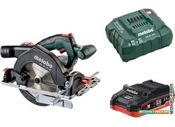Дисковая (циркулярная) пила Metabo KS 18 LTX 57 (с 1-м АКБ 3.5 Ah)