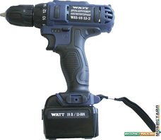 Дрель-шуруповерт WATT WAS-18 Li-2 101803112 (с кейсом)