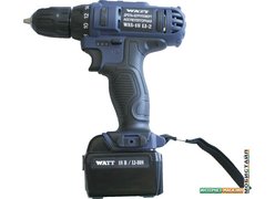 Дрель-шуруповерт WATT WAS-18 Li-2 101803112 (с кейсом)