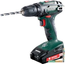 Дрель-шуруповерт Metabo BS 18 602207550 (с 2-мя АКБ 1.5 Ah, кейс)