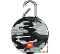 Беспроводная колонка JBL Clip 3 (черно-белый камуфляж)