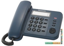 Проводной телефон Panasonic KX-TS2352RUC (синий)