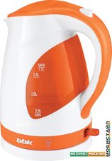 Электрочайник BBK EK1700P Белый/оранжевый