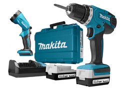 Дрель-шуруповерт Makita DF347DWLE