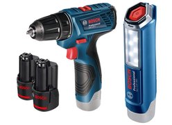 Дрель-шуруповерт Bosch GSR 120-LI Professional 06019F7005 (с 2-мя АКБ, кейс)
