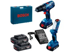 Дрель-шуруповерт Bosch GSR 180-LI Professional 06019F8103 (с 2-мя АКБ, кейс)