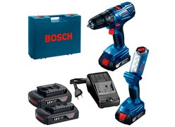 Дрель-шуруповерт Bosch GSR 180-LI Professional 06019F8103 (с 2-мя АКБ, кейс)