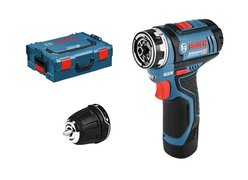 Дрель-шуруповерт Bosch GSR 12V-15 FC Professional 06019F6001 (с 2-мя АКБ, кейс)
