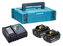 Аккумулятор с зарядным устройством Makita DC18RС + BL1860B (18В/6.0 Ah + 18В)