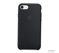 Чехол для iPhone 7 / 8 Black Apple Silicone Case 