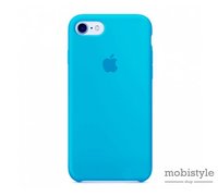 Чехол для iPhone 7 / 8 Sea blue Apple Silicone Case 