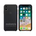Чехол для iPhone X Black Apple Silicone Case 