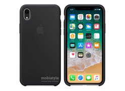 Чехол для iPhone Xr Black Apple Silicone Case 