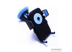 Автодержатель Optima RM-C36 черно-голубой