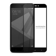 Защитное стекло для Xiaomi Redmi 4x Black 3D Optima 