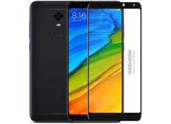 Защитное стекло для Xiaomi Redmi 5 Black 3D Optima 