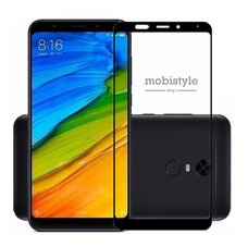 Защитное стекло для Xiaomi Redmi 5 Plus Black 3D Optima 