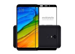 Защитное стекло для Xiaomi Redmi 5 Plus Black 3D Optima 