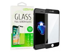 Защитное стекло для iPhone 7 / 8 Black 5D Optima 