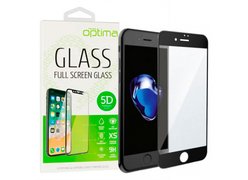 Защитное стекло для iPhone 7 / 8 Black 5D Optima 