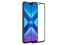Защитное стекло для Huawei Honor 8x ПРОТИВОУДАРНОЕ (ЧЁРНОЕ 3D)