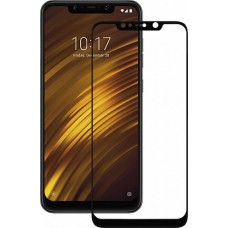 Защитное стекло для Xiaomi Pocophone F1 ПРОТИВОУДАРНОЕ (ЧЁРНОЕ 3D)