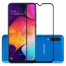 Защитное стекло для SAMSUNG A50 ПРОТИВОУДАРНОЕ (ЧЁРНОЕ 5D )