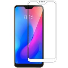 Защитное стекло для Xiaomi Mi A2 Lite / Redmi 6 PRO ПРОТИВОУДАРНОЕ (БЕЛОЕ FULL SCREEN )