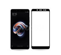 Защитное стекло для Xiaomi Redmi Note 5 Pro ПРОТИВОУДАРНОЕ (ЧЁРНОЕ 3D)