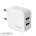 Сетевое зарядное устройство LDNIO A2202 2USB белое с кабелем micro USB
