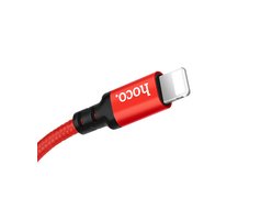 Кабель X14 Times speed lightning 2м красно-черный hoco